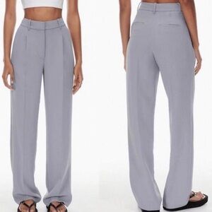 Aritzia Wilfred Lilac Gray Effortless Pant